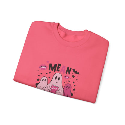 Mean Ghouls Halloween Sweatshirt | Cute Ghost Crewneck for Spooky Season