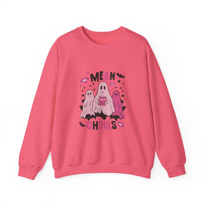 Mean Ghouls Halloween Sweatshirt | Cute Ghost Crewneck for Spooky Season