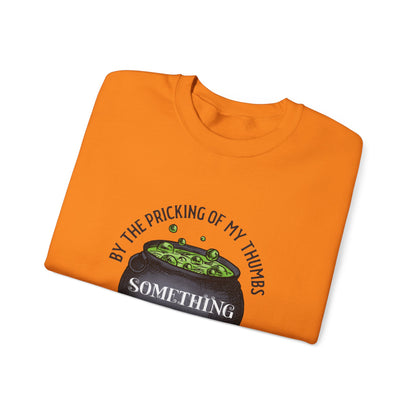 Something Wicked This Way Comes Halloween Sweatshirt | Witch Cauldron Crewneck