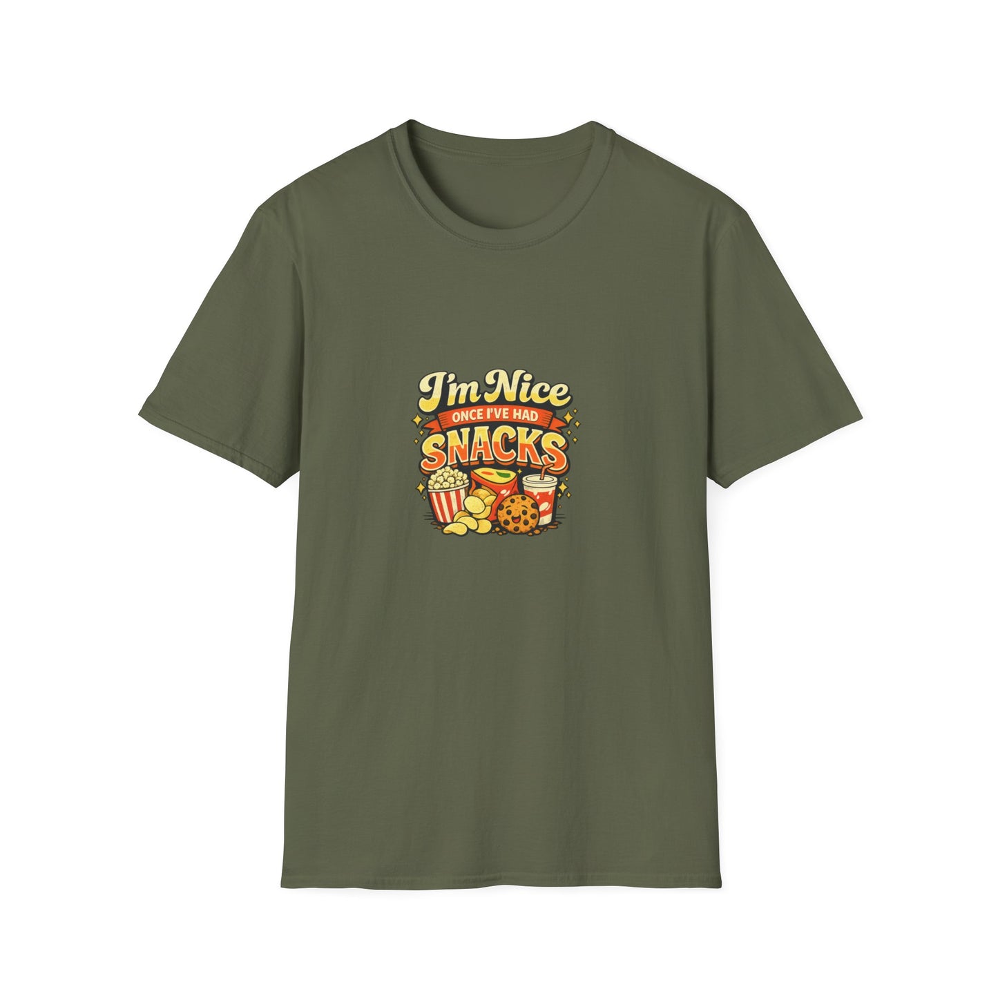 I’m Nice Once I’ve Had Snacks Retro Graphic Tee
