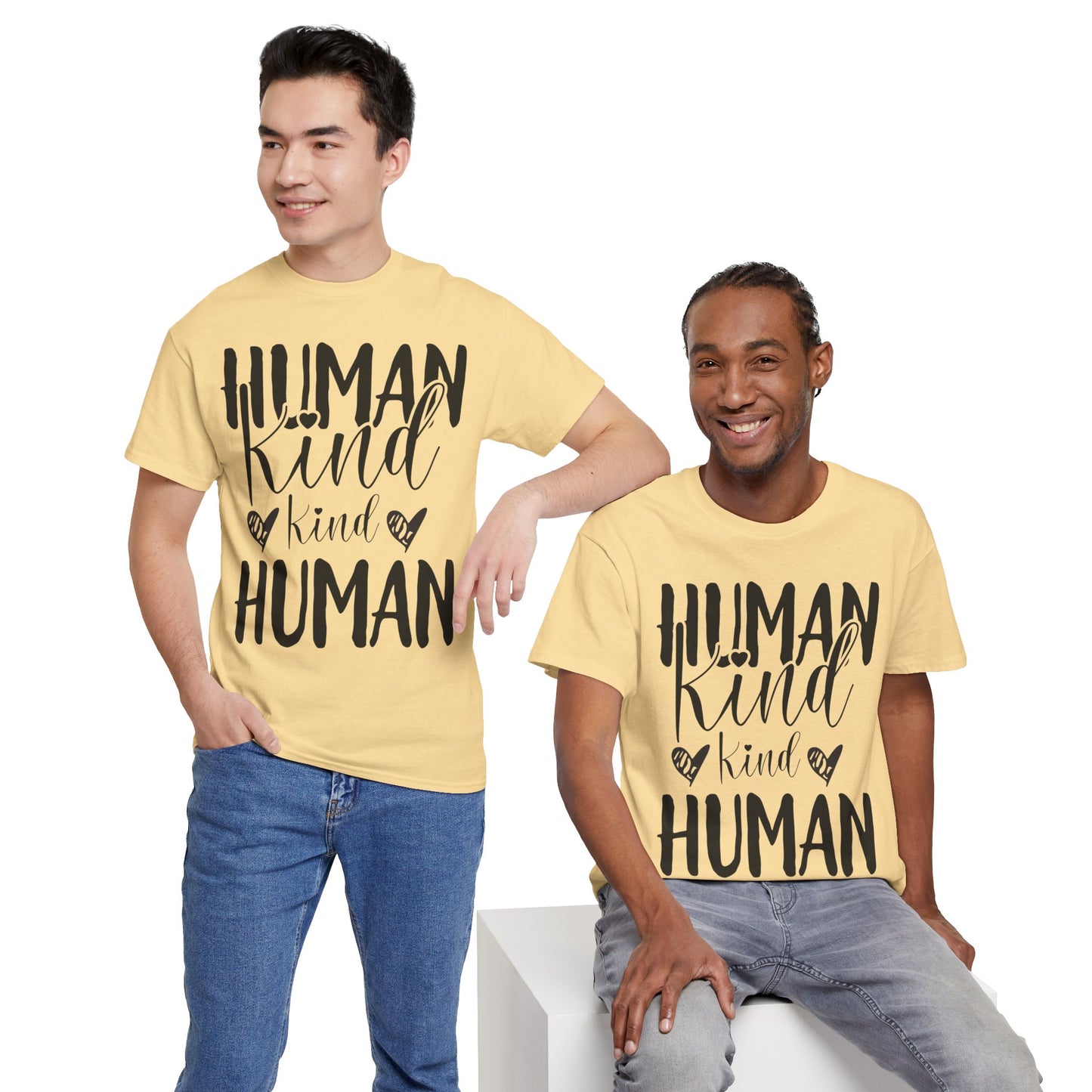 Human Kind, Kind Human” T-Shirt – Inspirational Kindness Quote Unisex Graphic Tee