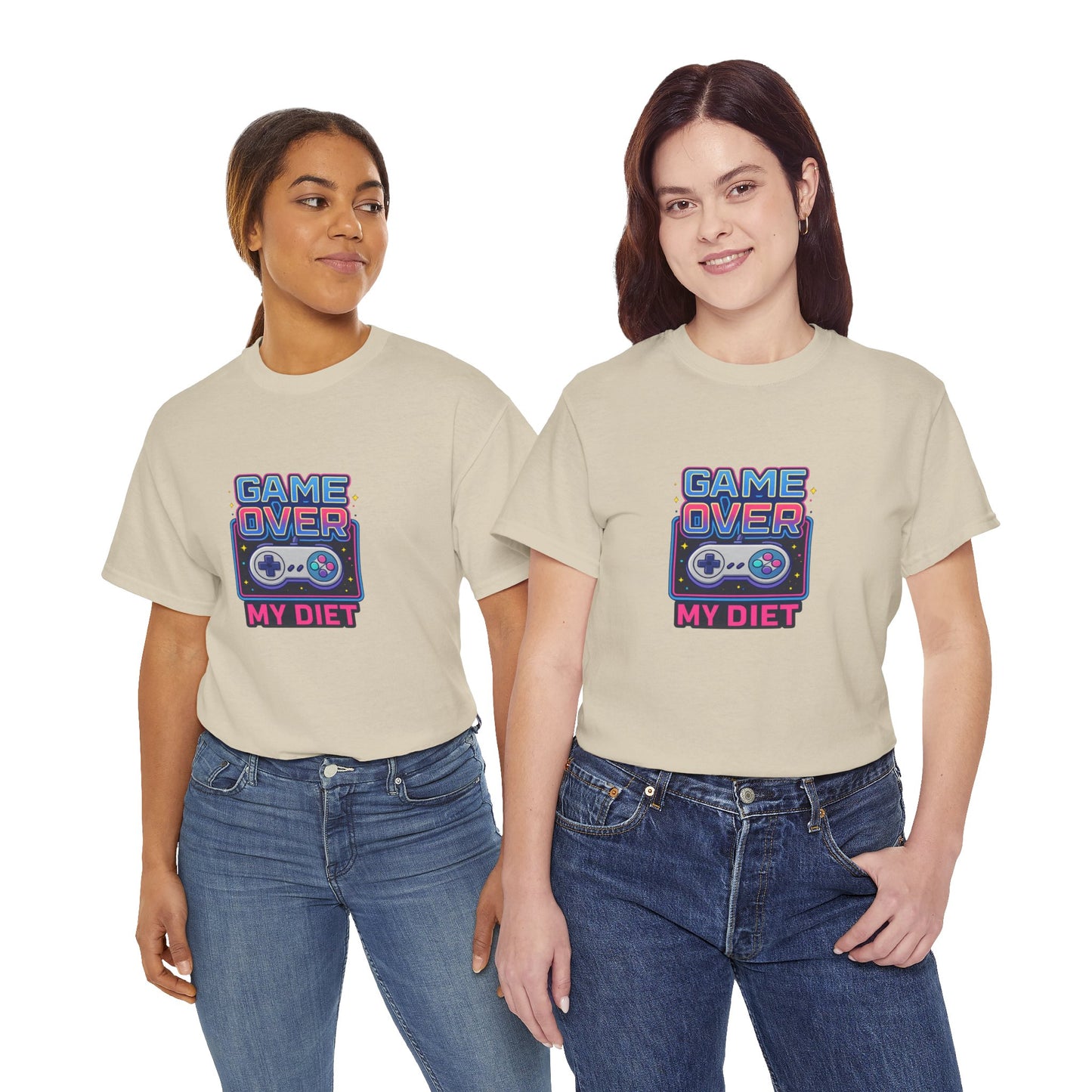 Game Over My Diet Shirt – Funny Gamer Food Graphic Tee