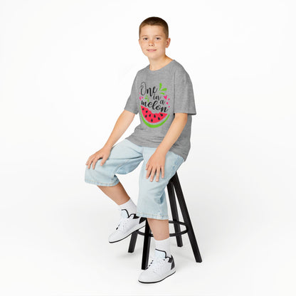 One in a Melon: Fun Cartoon Watermelon Graphic Kids' T-Shirt