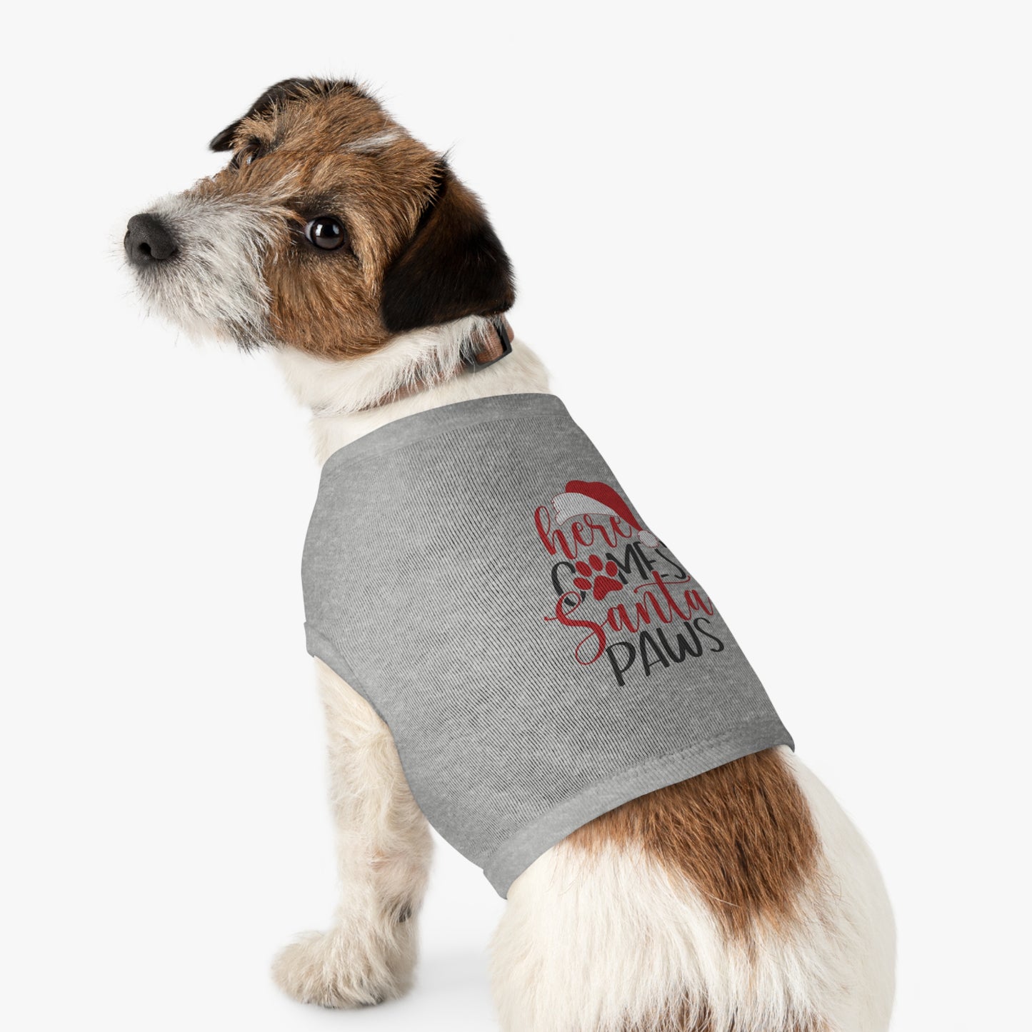 Here Comes Santa Paws Pet Christmas Tank Top