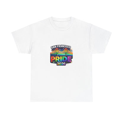 San Francisco Pride 2026 Shirt – Golden Gate Bridge Rainbow Graphic Tee