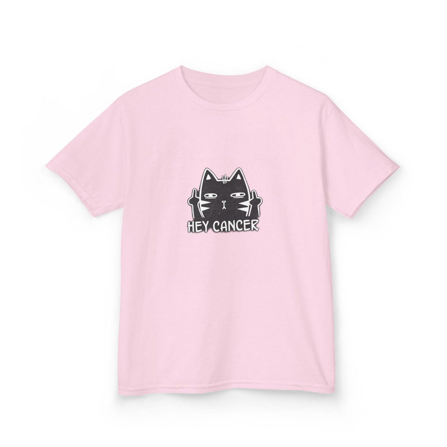 Hey Cancer Cat Shirt – Funny Anti Cancer Support  Kids Tee