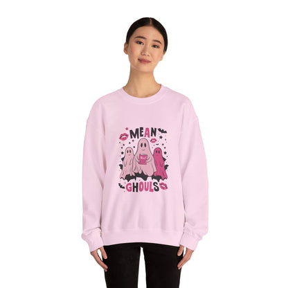 Mean Ghouls Halloween Sweatshirt | Cute Ghost Crewneck for Spooky Season