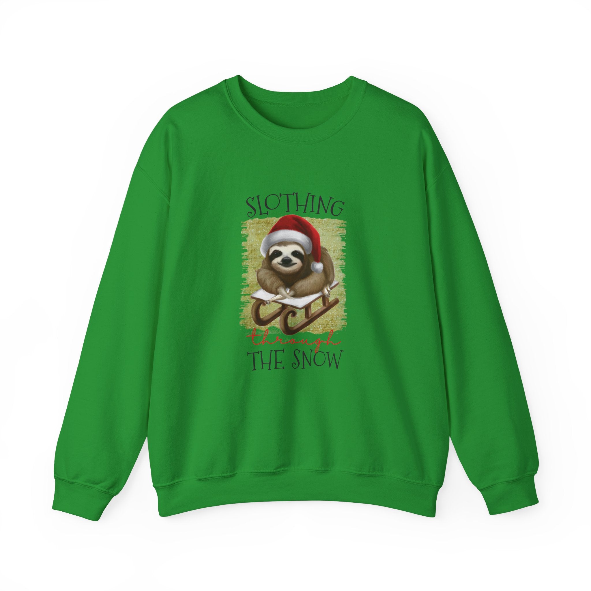 Slothing Through the Snow" Christmas Sweatshirt