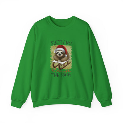 Slothing Through the Snow" Christmas Sweatshirt