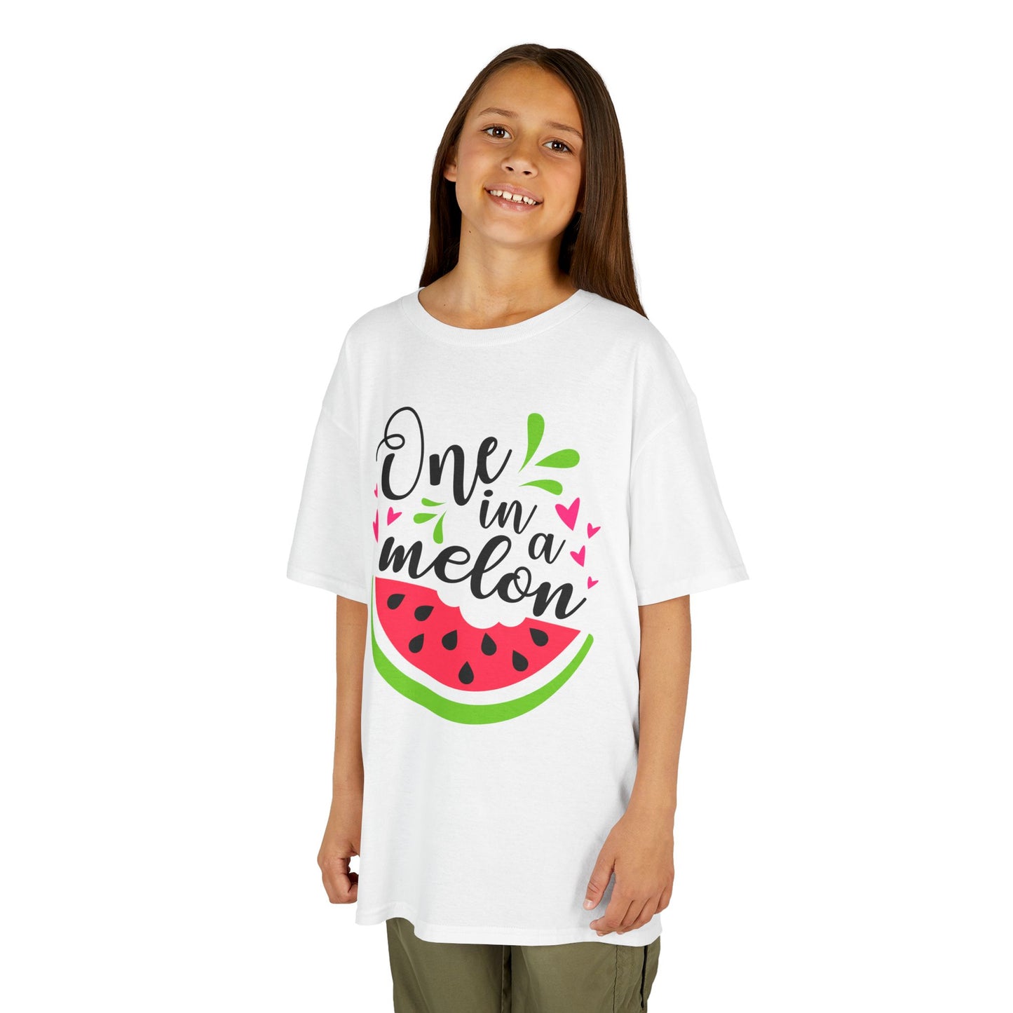 One in a Melon: Fun Cartoon Watermelon Graphic Kids' T-Shirt