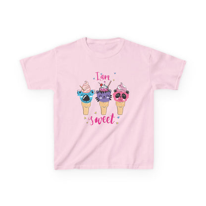 I Am Sweet: Adorable Ice Cream Cone Graphic Kids' T-Shirt