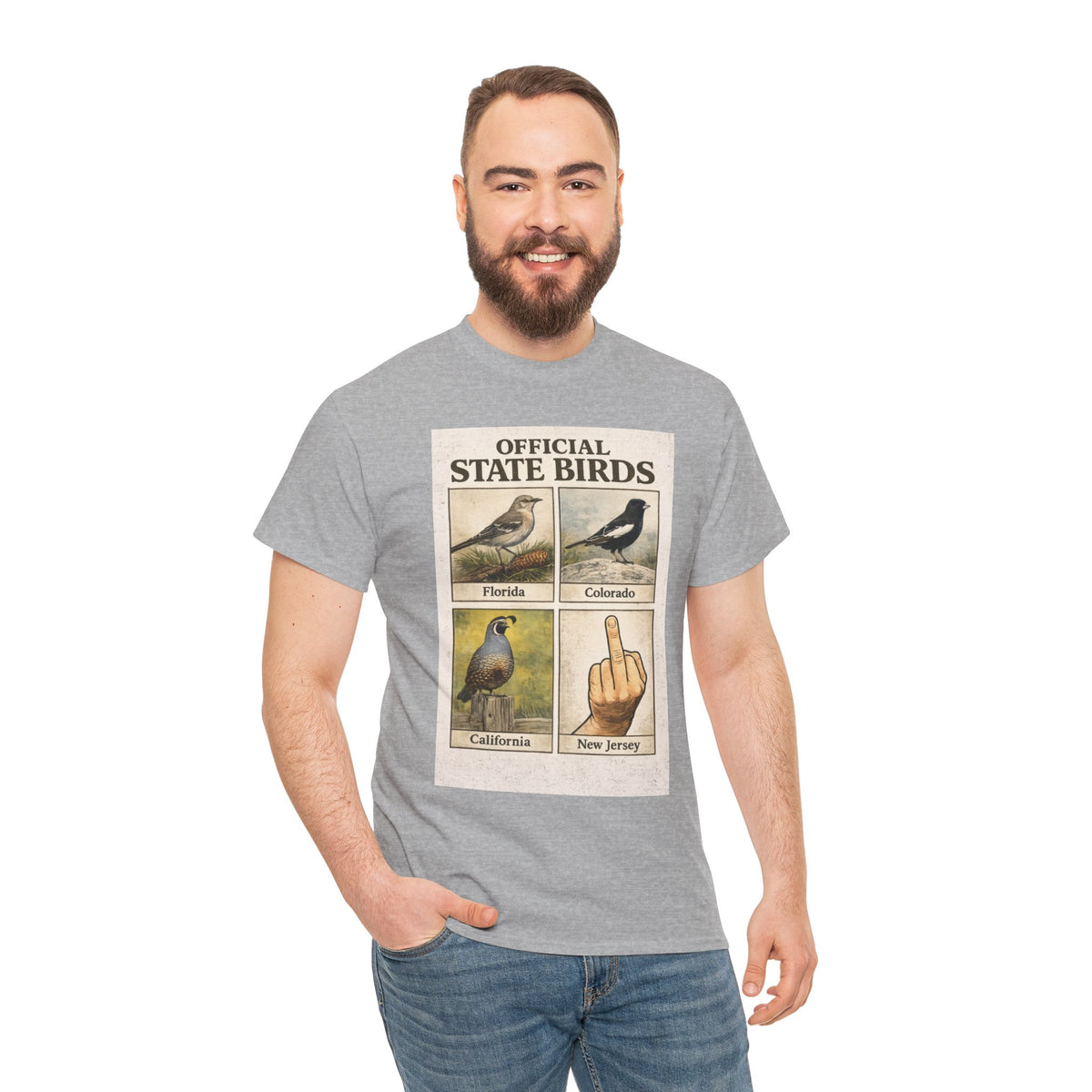 Official State Birds Shirt – Funny New Jersey Graphic Tee