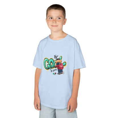 COOL Teddy Bear Graphic Kids' T-Shirt – "Authentic Boy" for Little Trendsetters!