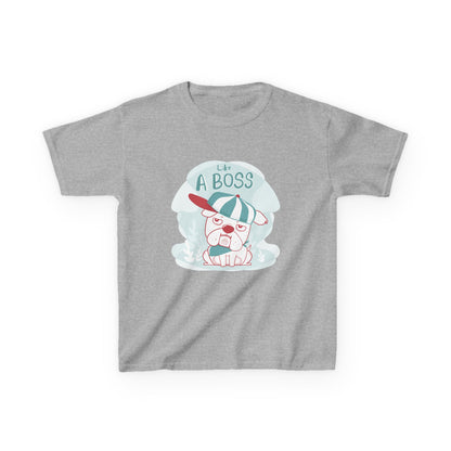 Like a Boss: Cool Cartoon Bulldog Graphic Kids' T-Shirt