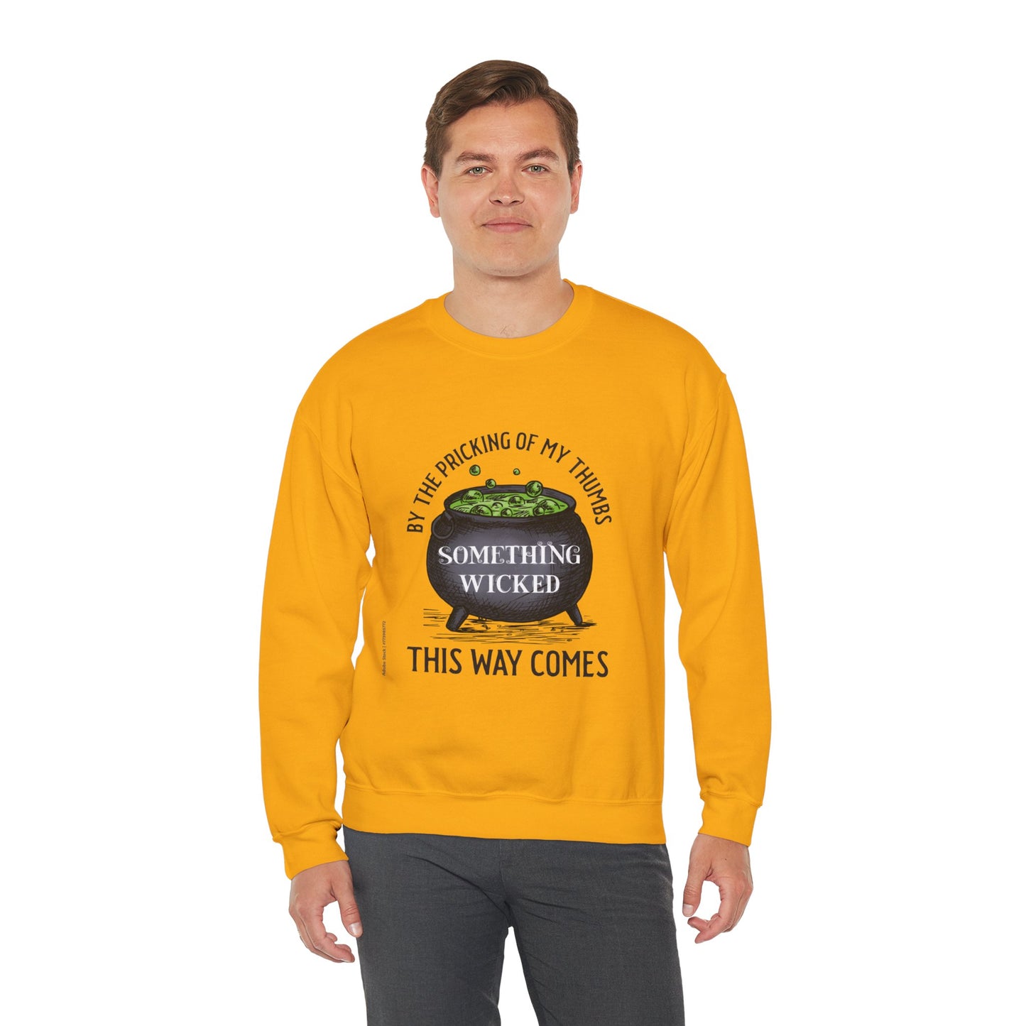 Something Wicked This Way Comes Halloween Sweatshirt | Witch Cauldron Crewneck