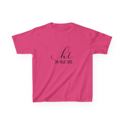Hi I'm New Here: Fun and Friendly Kids' T-Shirt –  for Little Adventurers!