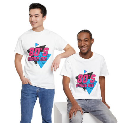 Retro 80’s Made Me T-Shirt – Vintage Neon Throwback Tee