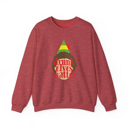 Festive Fun: Drunk Elves Matter Holiday Sweatshirt