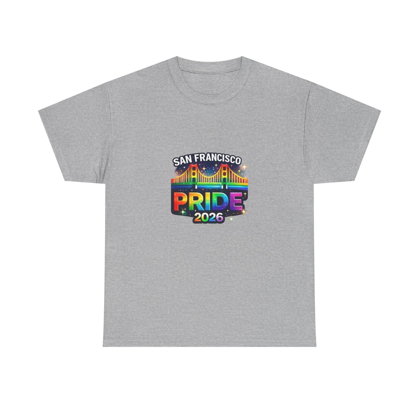 San Francisco Pride 2026 Shirt – Golden Gate Bridge Rainbow Graphic Tee