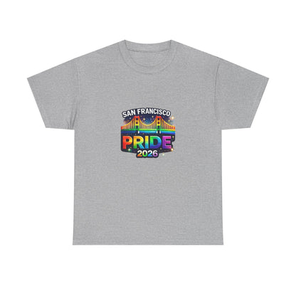 San Francisco Pride 2026 Shirt – Golden Gate Bridge Rainbow Graphic Tee