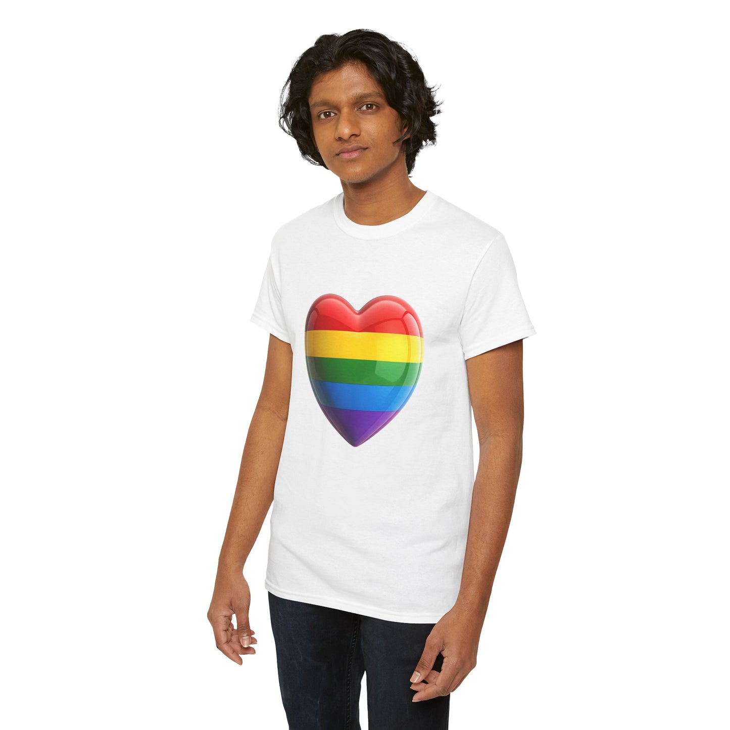 "Love Loud" Rainbow Heart Tee