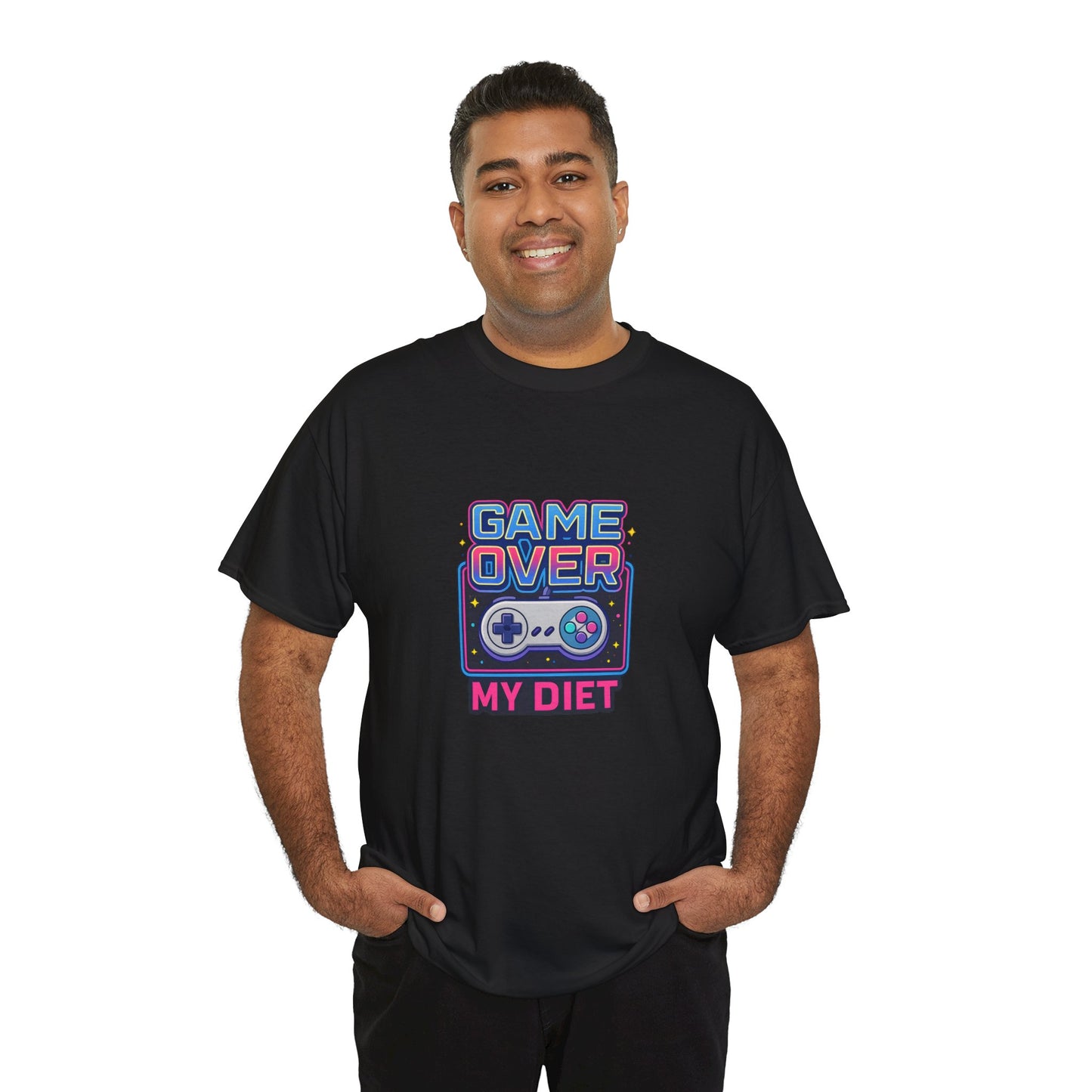 Game Over My Diet Shirt – Funny Gamer Food Graphic Tee