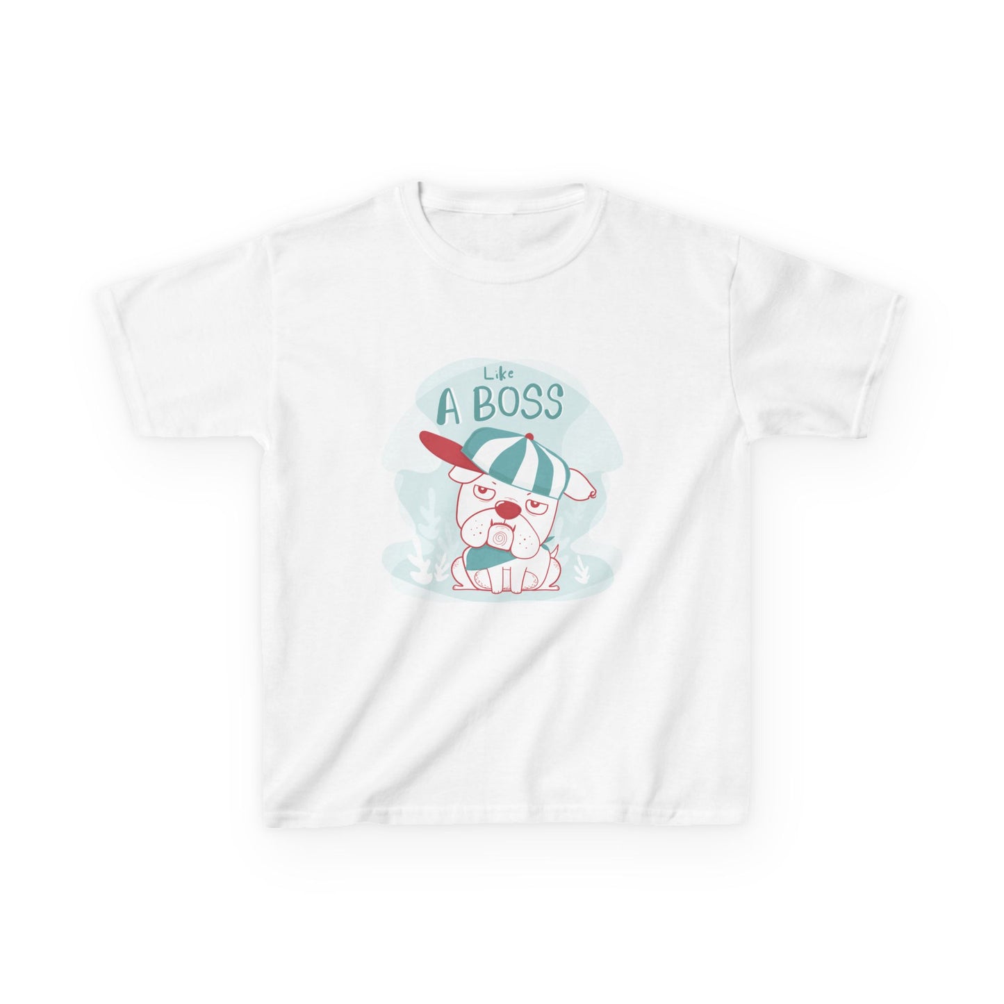 Like a Boss: Cool Cartoon Bulldog Graphic Kids' T-Shirt