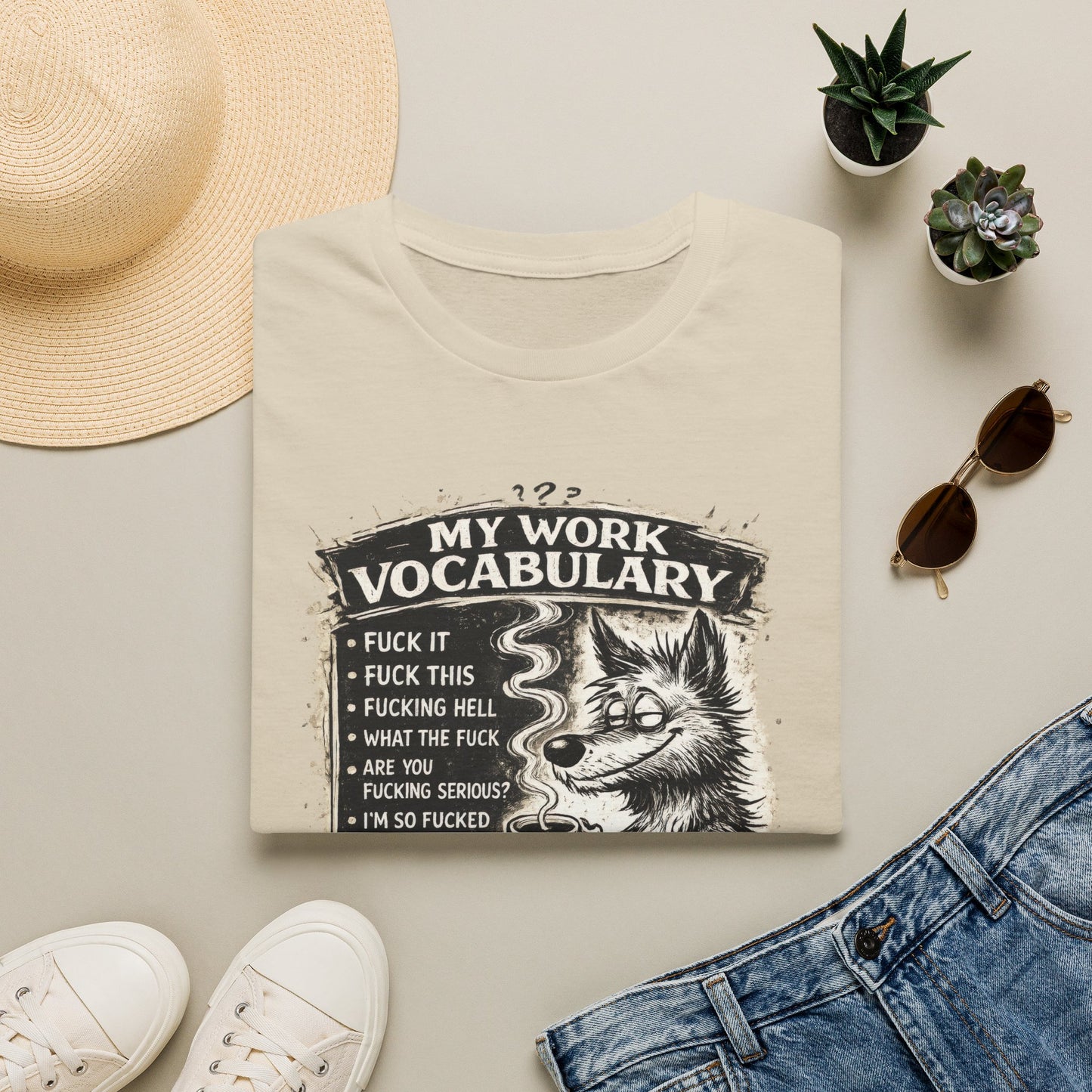 My Work Vocabulary Shirt | Funny Office Humor Graphic Tee