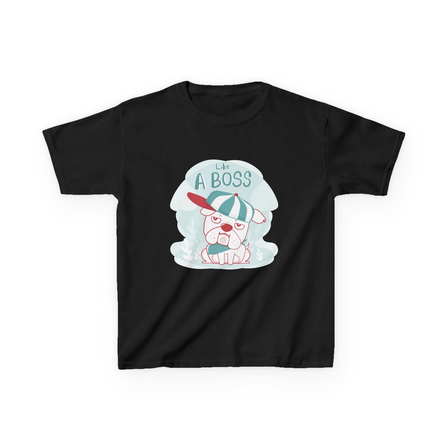 Like a Boss: Cool Cartoon Bulldog Graphic Kids' T-Shirt