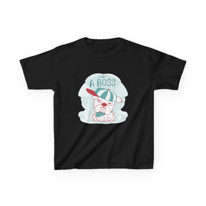 Like a Boss: Cool Cartoon Bulldog Graphic Kids' T-Shirt