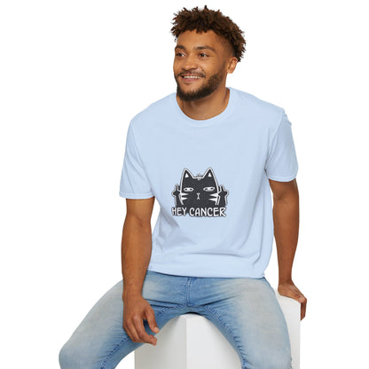 Hey Cancer Cat T-Shirt — Anti-Cancer Support Graphic Tee
