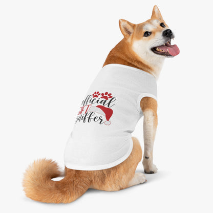 Funny Christmas Dog Shirt Gift – “Official Gift Sniffer” Tank Top