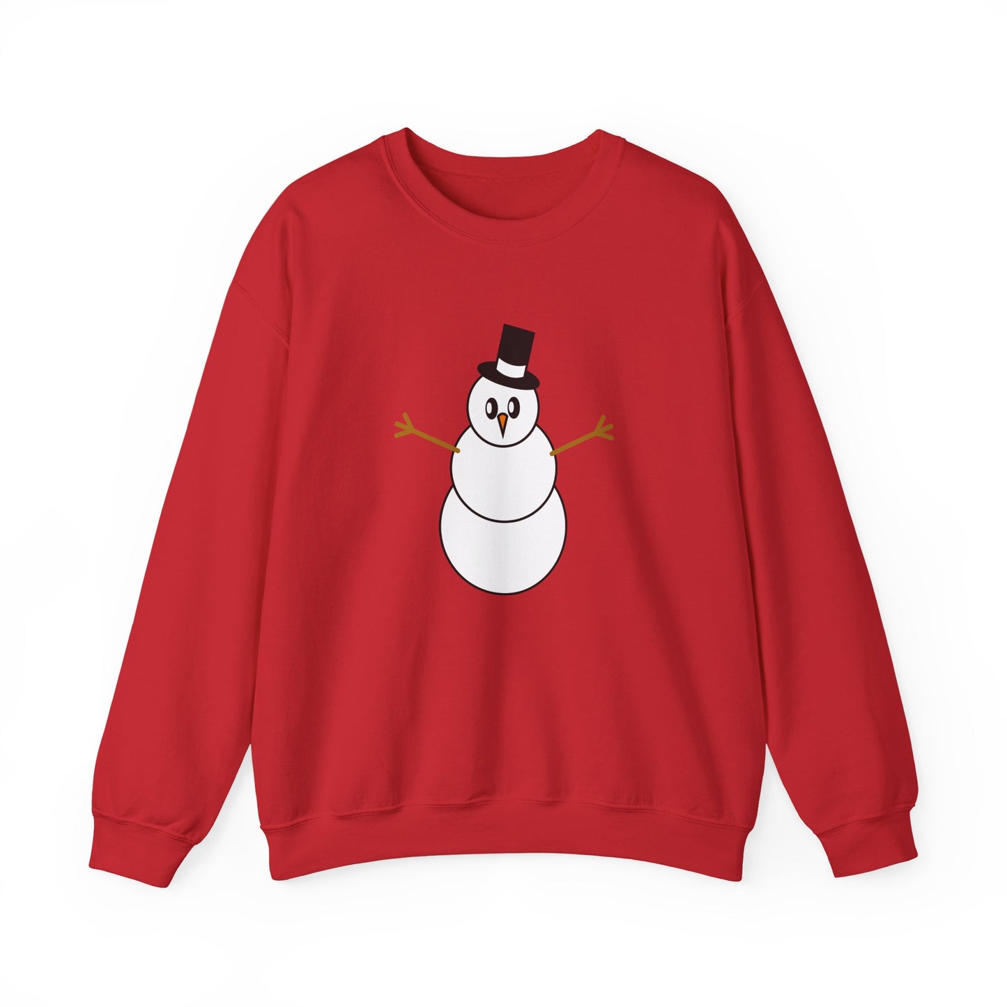 Minimalist Snowman Sweatshirt – Classic Winter Holiday Cozy Pullover
