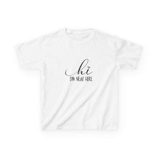 Hi I'm New Here: Fun and Friendly Kids' T-Shirt –  for Little Adventurers!