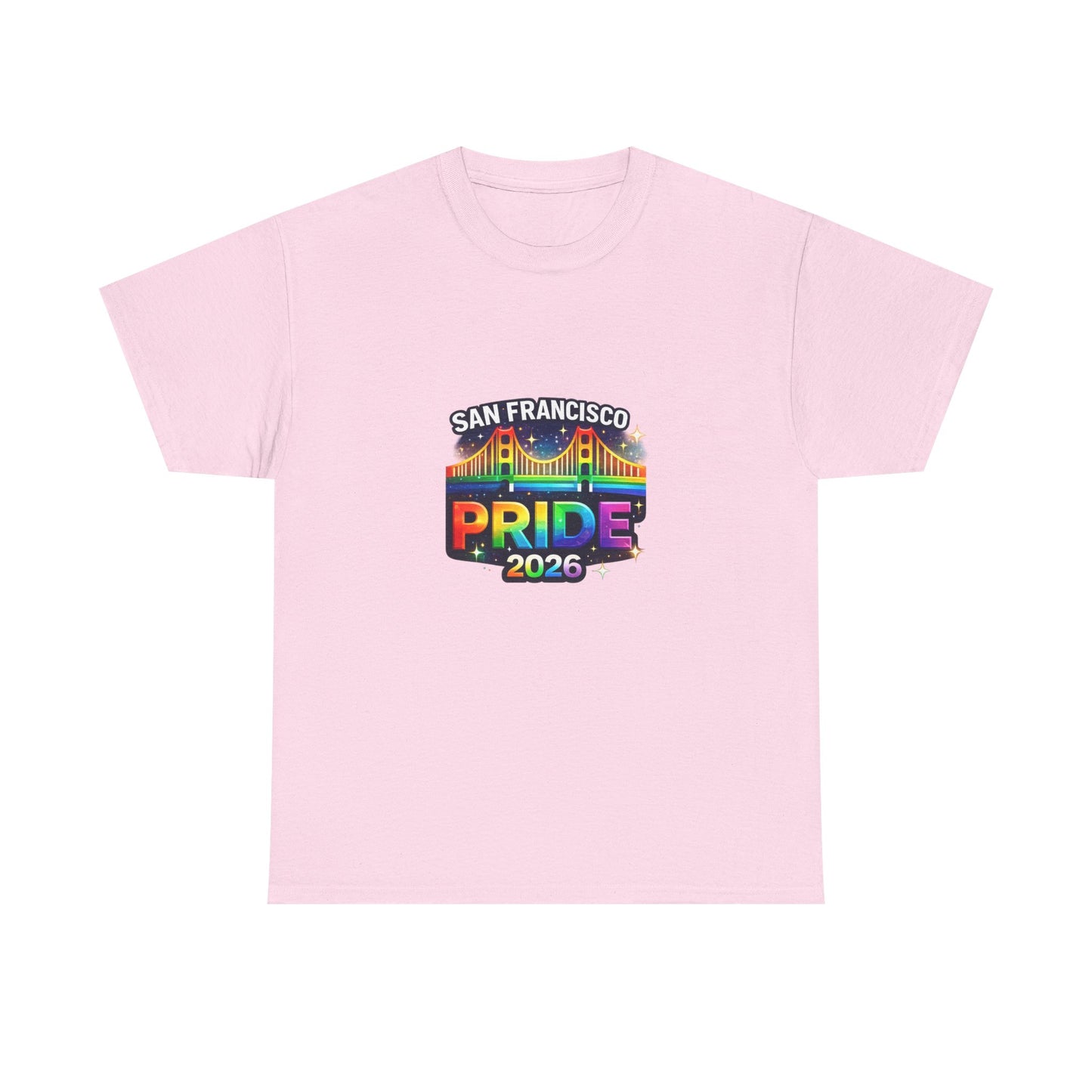 San Francisco Pride 2026 Shirt – Golden Gate Bridge Rainbow Graphic Tee