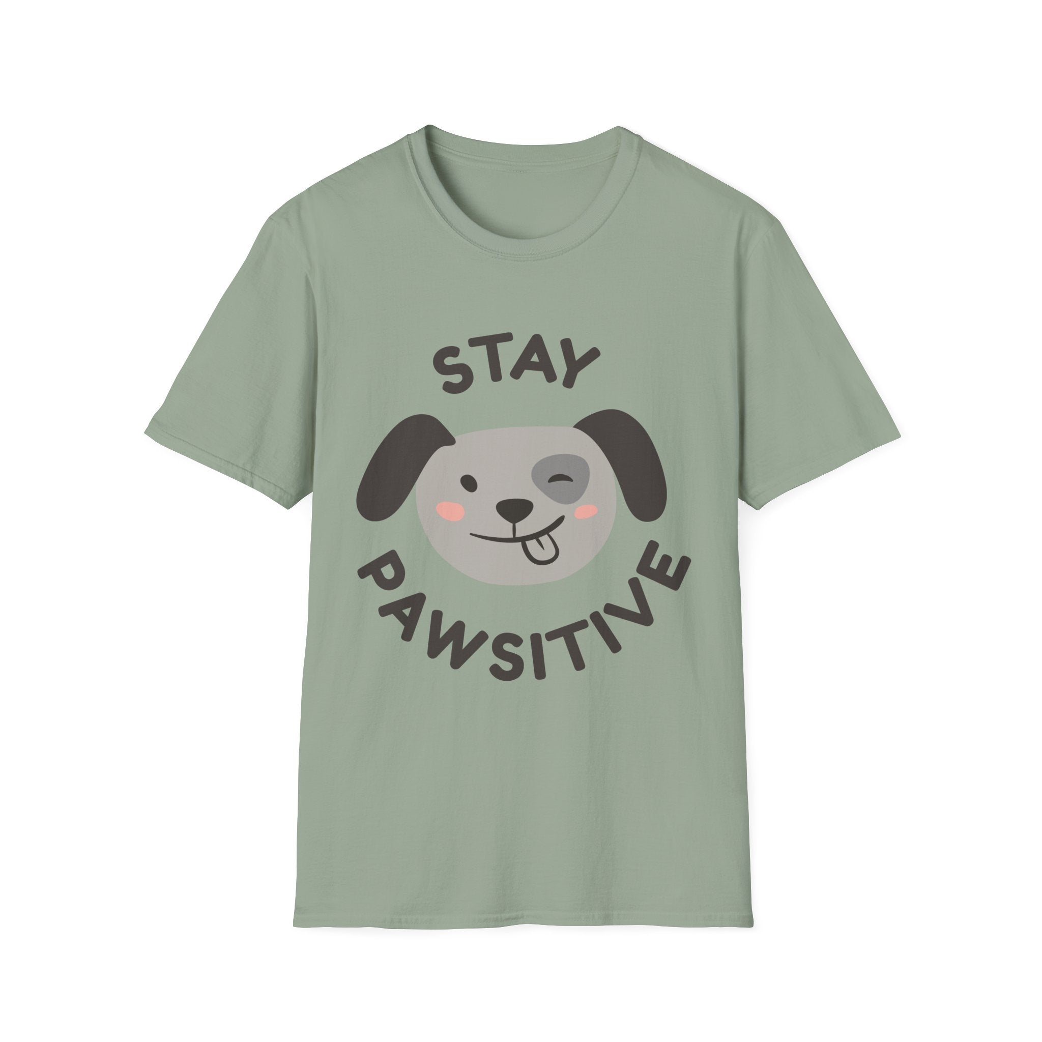 Stay Pawsitive T-Shirt – Cute Dog Lover Graphic Tee for Pet Enthusiasts