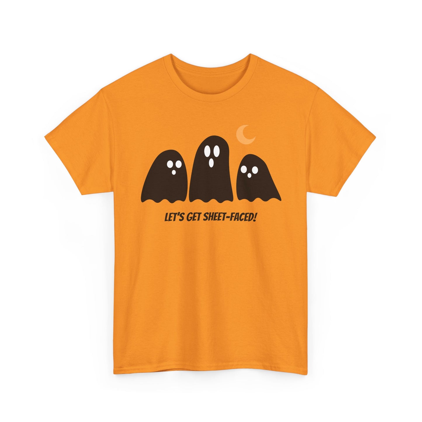 Let's Get Sheet-Faced Unisex Heavy Cotton Tee