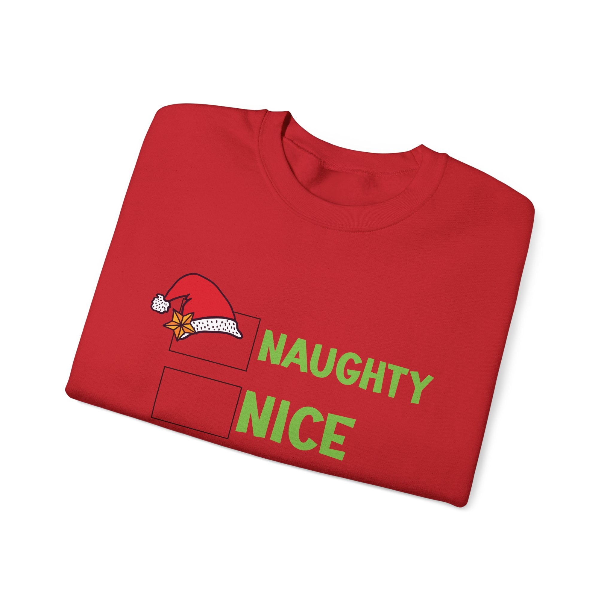 Funny Christmas Sweatshirt – Naughty, Nice, Just Let Me Explain Crewneck