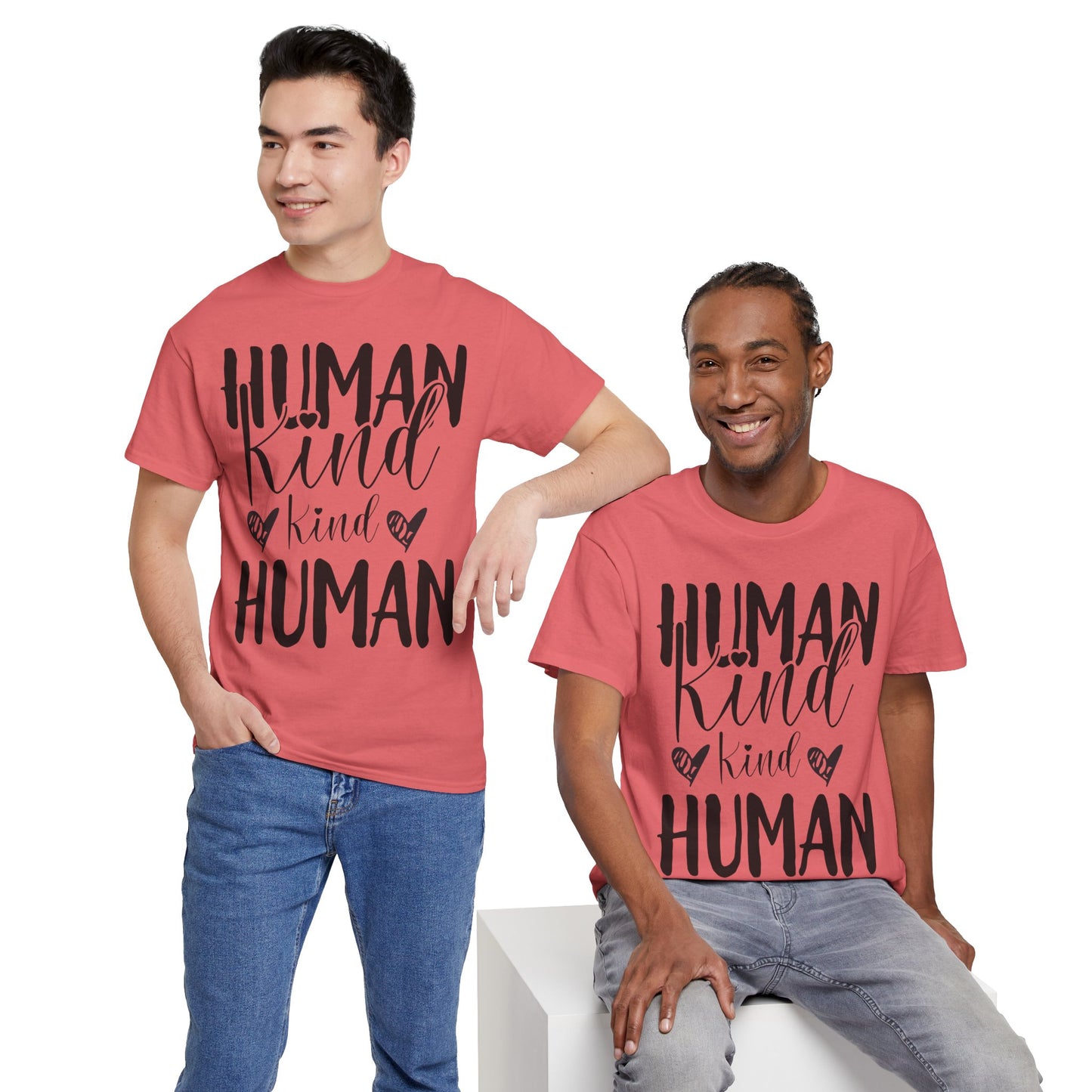 Human Kind, Kind Human” T-Shirt – Inspirational Kindness Quote Unisex Graphic Tee
