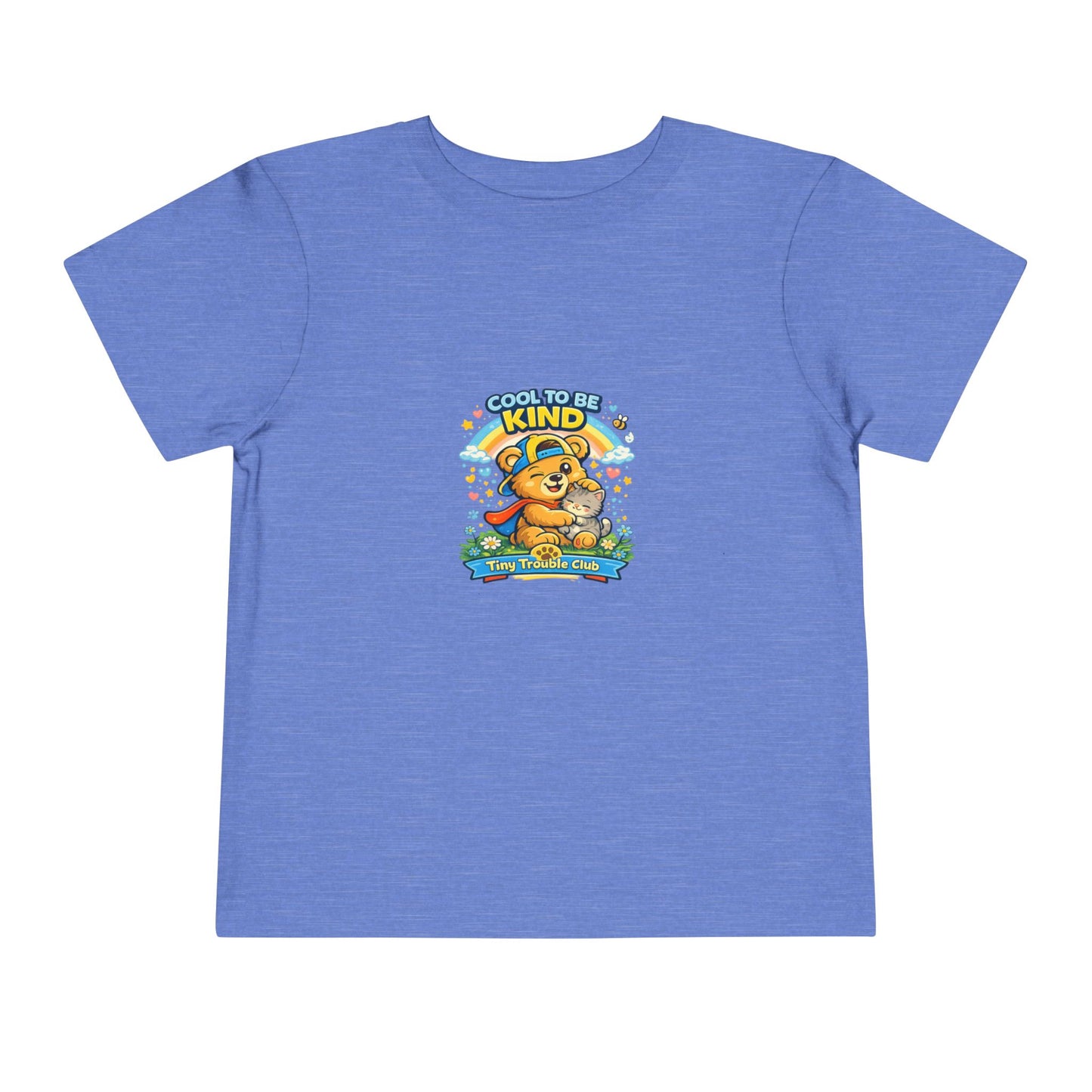 Kind Bear Kids Shirt – Tiny Trouble Club Positive Message Toddler Graphic Tee